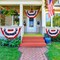 Patriotic Decorations, 4th of July Pleated Fan Flags American Us Bunting Flag Stars and Stripes Banner for Independence Day